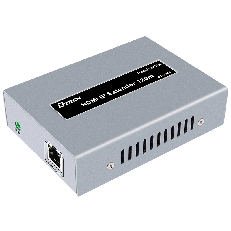 DTECH 1080P cascade transmission Cat5 Cat6 4k 120m ip sender HDMI extender