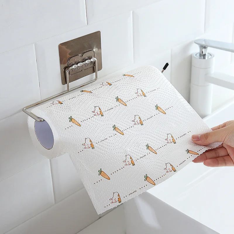 

Kitchen Toilet Paper Holder Metal Tissue Holder Hanging Toilet Paper Holder Roll Paper Holder Home Towel Storage Rack Bathroom