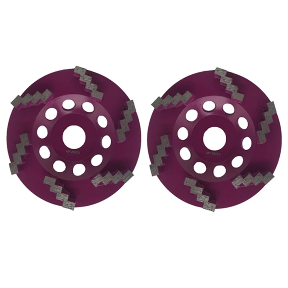 6 сегментов зигзага GD88 алмазный шлифовальный диск d125мм 5 дюймов верхний