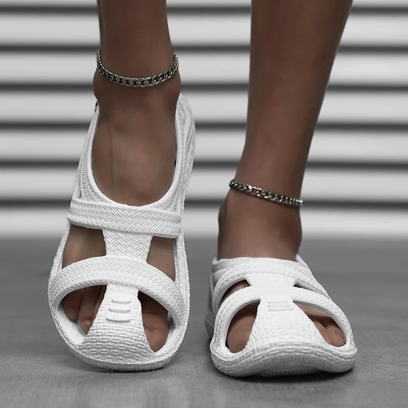 Сандалии мужские из ЭВА простые повседневные шлепанцы универсальные