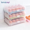 15 Grid Egg Storage Box Egg Box Tray with Lid Drawer Egg Carton PP Cases Refrigerator Cases Compartment Storage Egg Rack Support 1