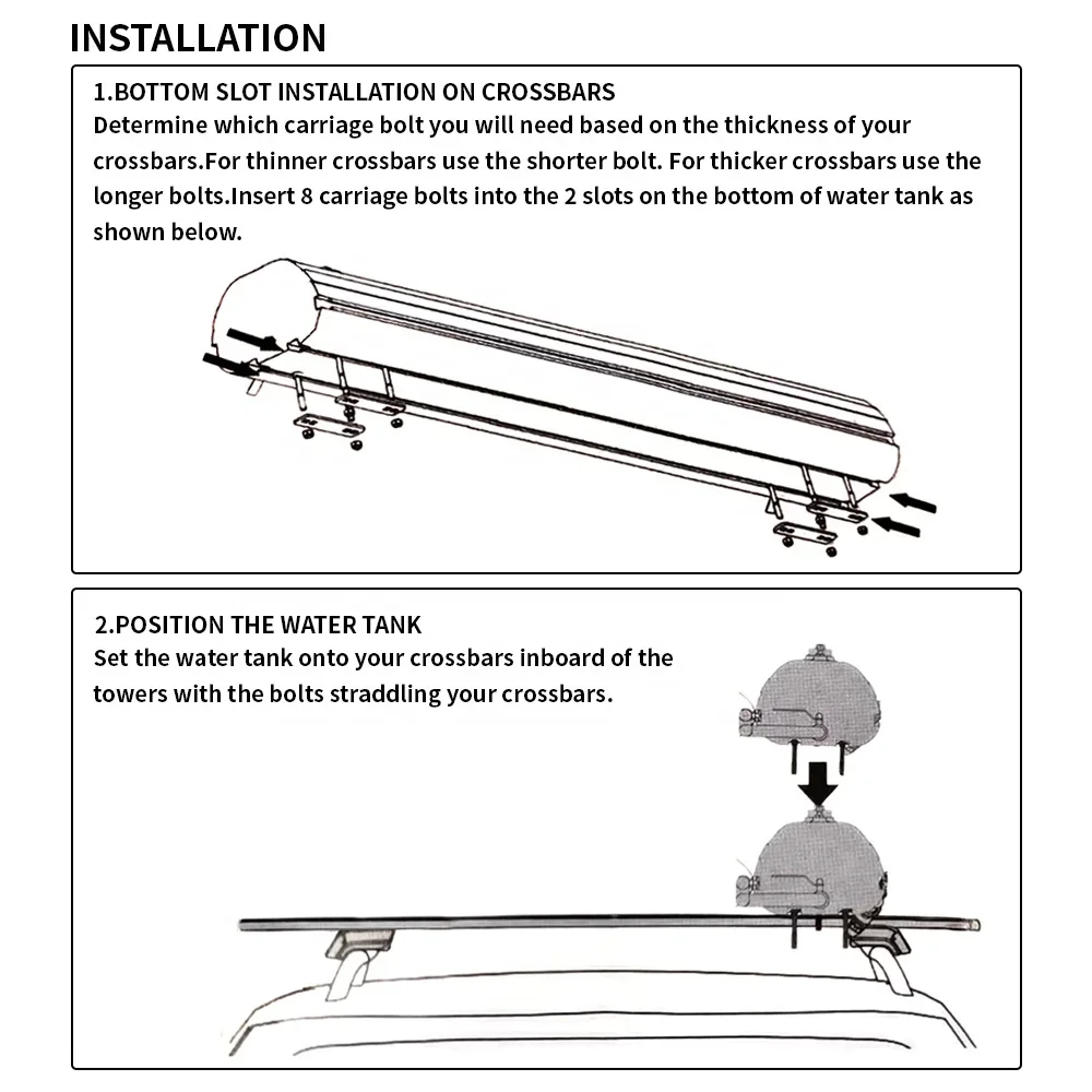 Автомобильный 8-галонный резервуар для воды под давлением решения хранения