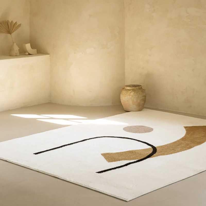 

Minimalist Coffee Table Floor Mat Decor Girls Room Rugs Nordic Modern Style Living Room Carpets Home Light Luxury Bedroom Rugs