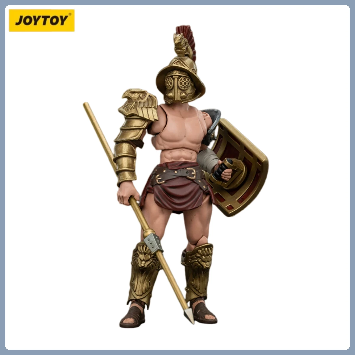 Фото Коллекционные фигурки JOYTOY 1/18: Римские гладиаторы (Димахарус, Хаста Сектор, Трекс, Ретиарус) — модели для декора и коллекции №4