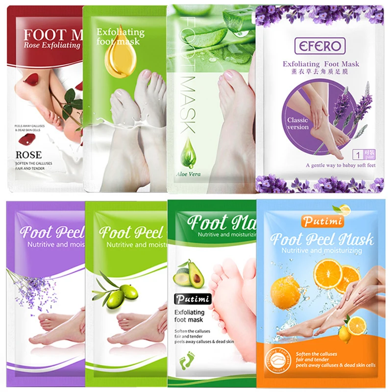 

1 Pair Honey Foot Mask For Remove Dead Skin Calluses Exfoliating Foot Mask Feet Cream Whitening Foot Spa Skin Care Tools