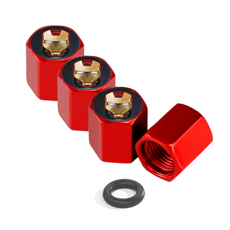 4 шт. Miniso аниме мультфильм Marvel Iron Man универсальные автомобильные колеса колпачки