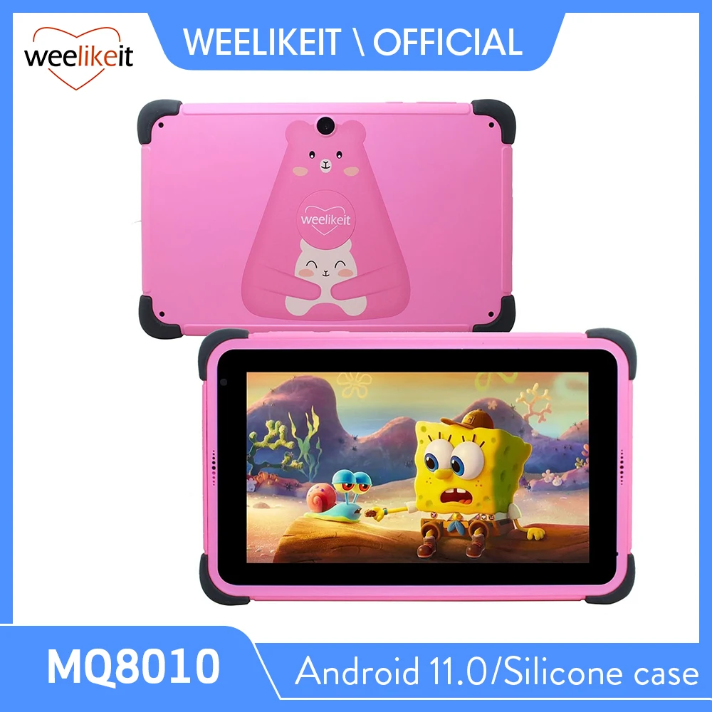 weelikeit Children Tablet 8'' Android 11 1280x800 IPS Tablet for Study 2GB 32GB Quad Core With Kid APP Google Play 4500mAh Wifi6