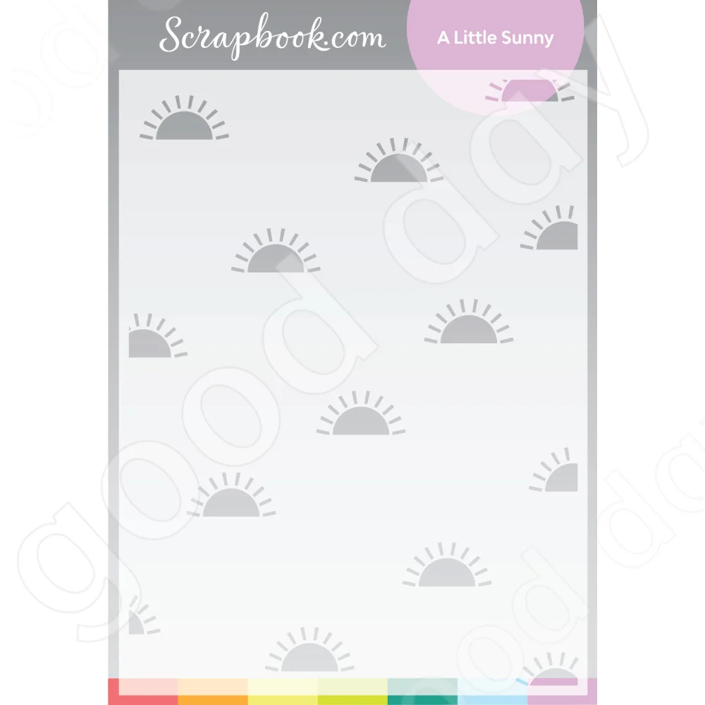 

Arrival 2022 New A Little Sunny Stencil Set Used for Scrapbook Diary Decoration Embossing Template Diy Greeting Card Handmade