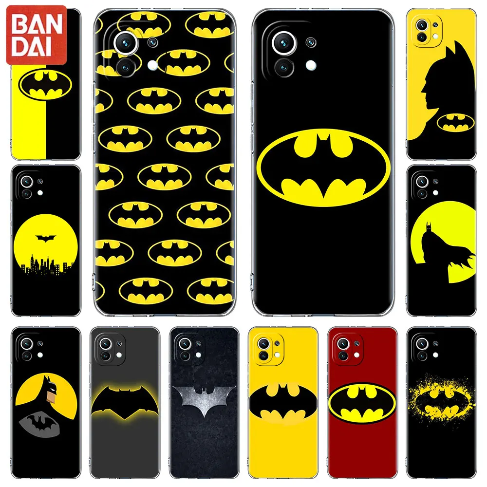 

Batman LOGO Clear Case For Xiaomi Mi Poco X3 NFC M3 11 Lite 12 10 9 11T 10T Pro X3 F3 GT Soft Phone Cover