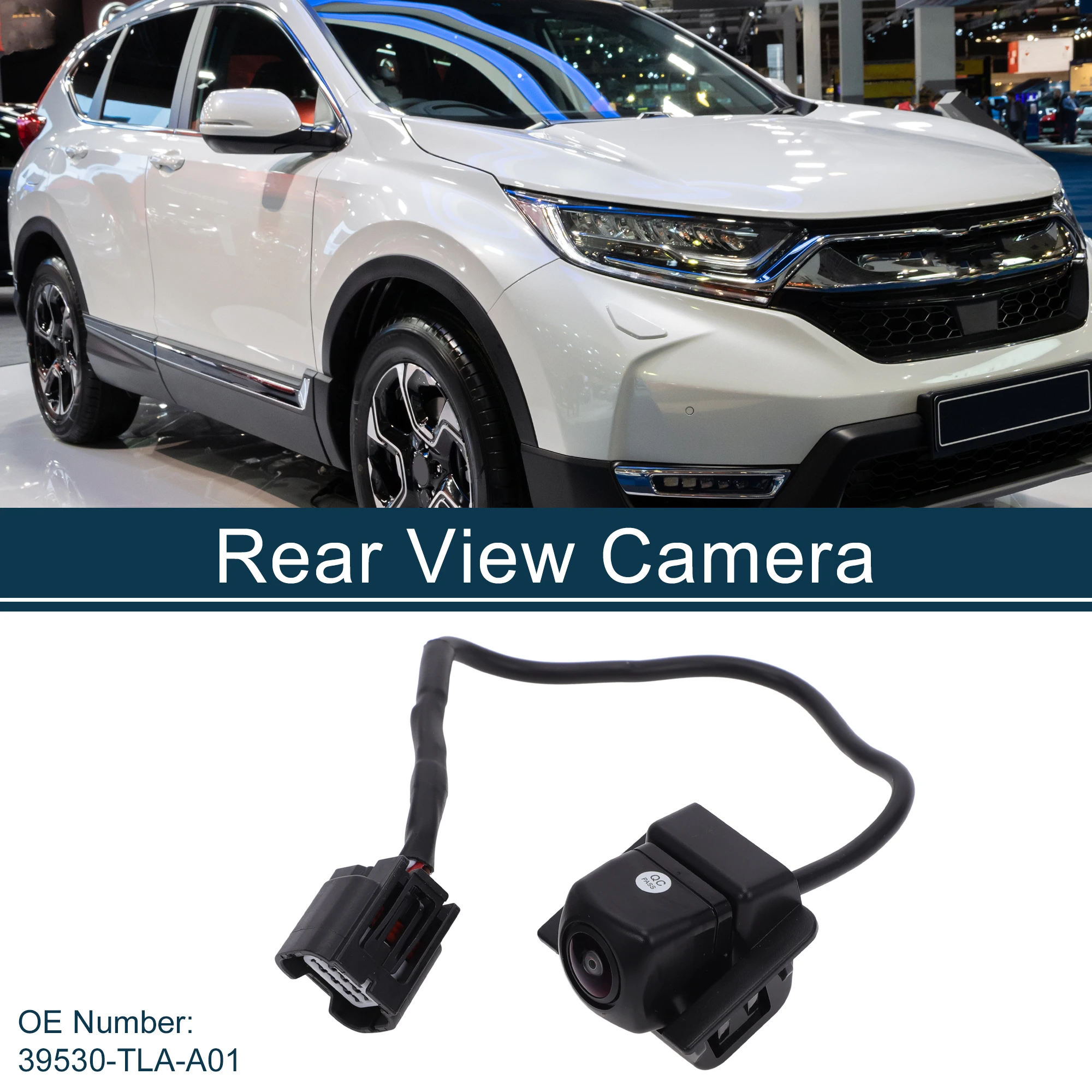 

Камера заднего вида UXCELL с номерным знаком для Honda CR-V 2017-2020, камера помощи при парке, резервная камера заднего вида No 39530-TLA-A01