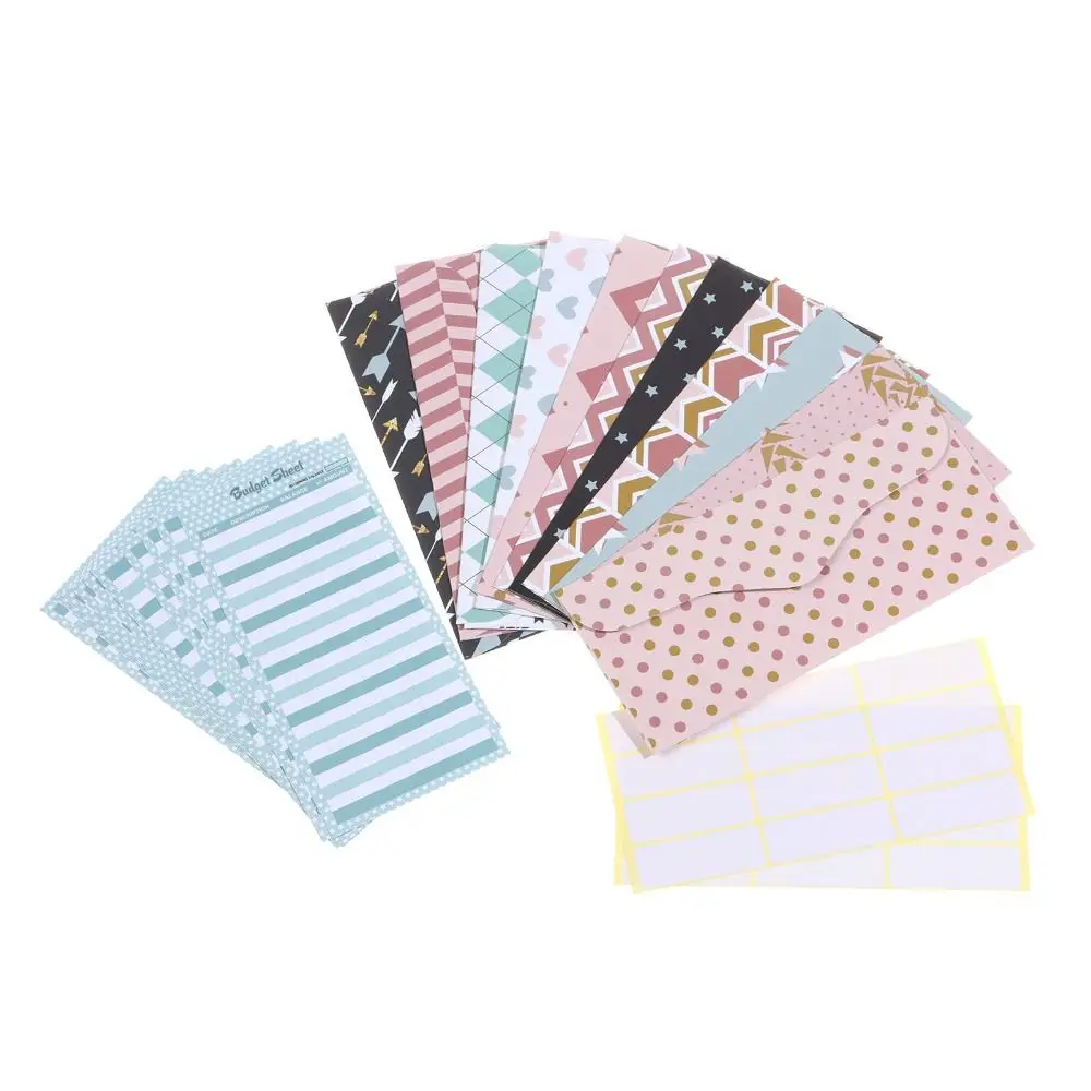 

Cash High-end Paper Bags Creative Western Creative Envelopes Reusable Budget Plastic Waterproof Gifts Budget Envelopes