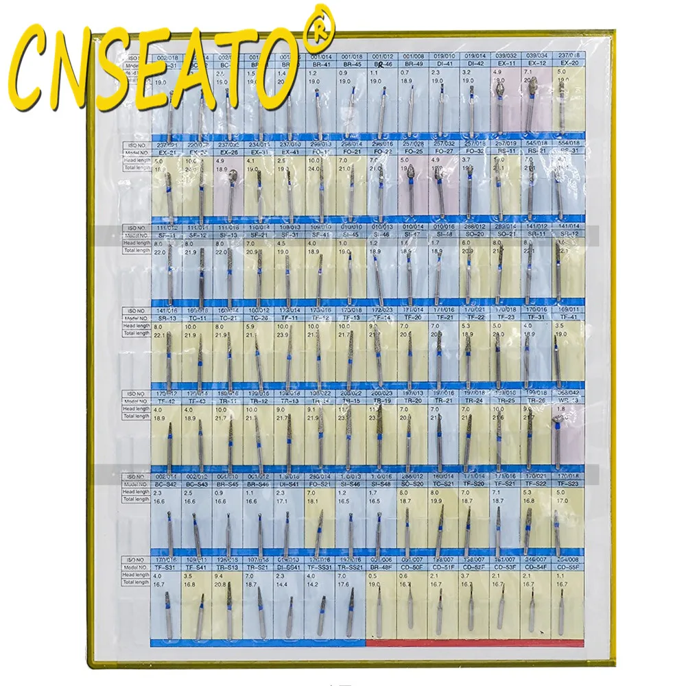 Стоматологический алмазный Бур пробник 154 моделей дисплей для стоматологии