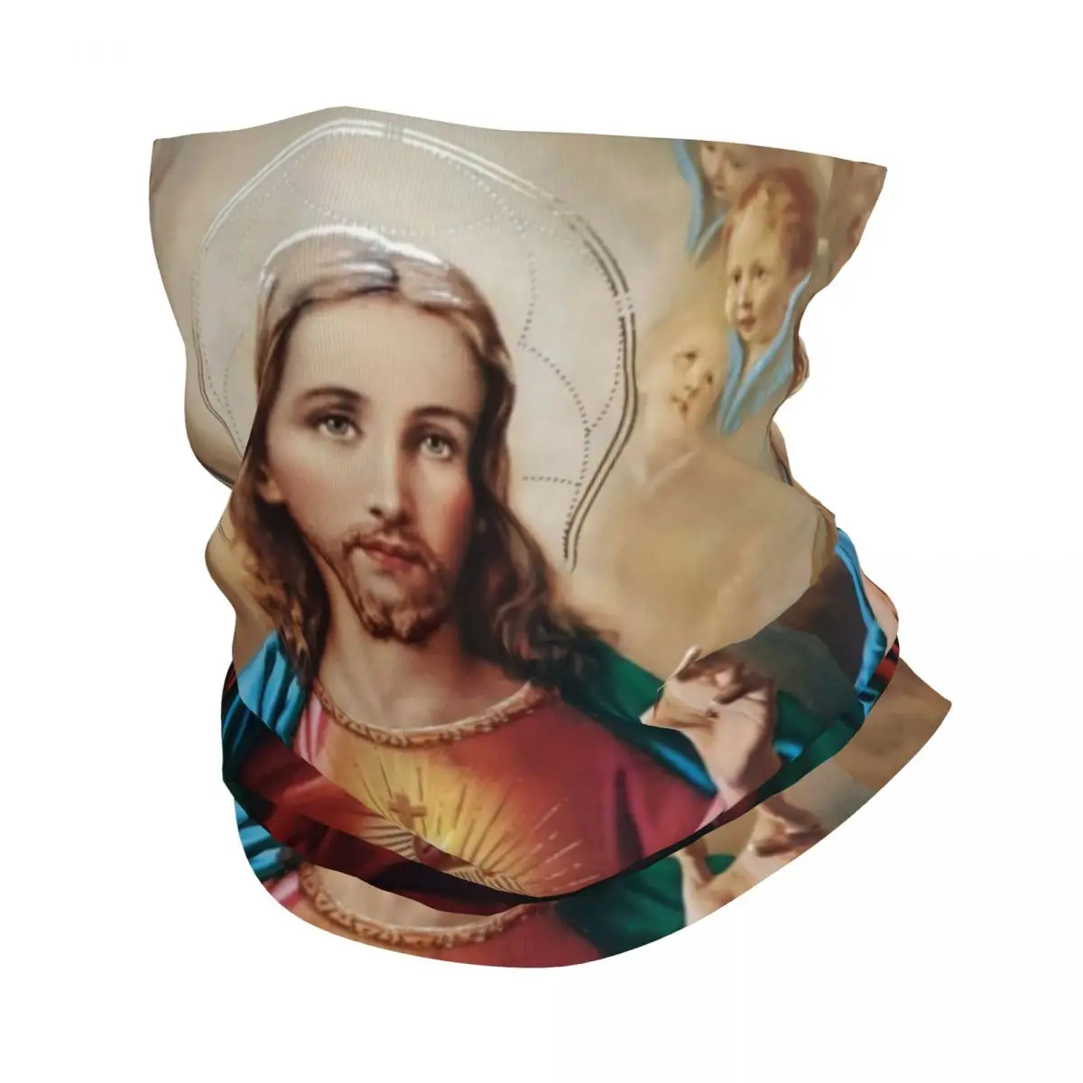Маска-шарф с изображением Священного Сердца Иисуса Христа шарф снуд на шею