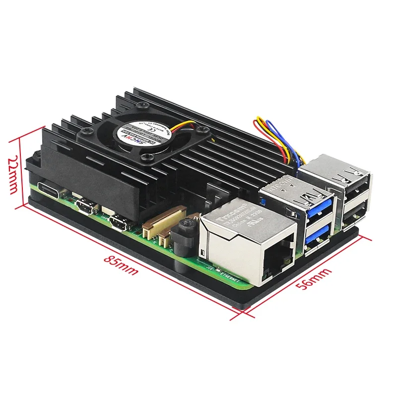 Корпус для Raspberry Pi 5 из алюминиевого сплава