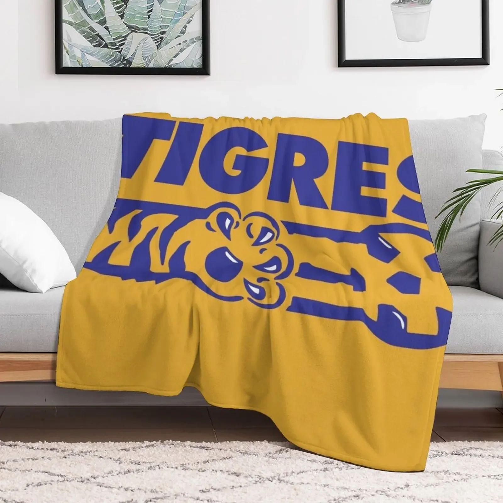 Фото Винтажное одеяло UANL Tigres, уютное одеяло, подарок на день рождения для него и для нее №2