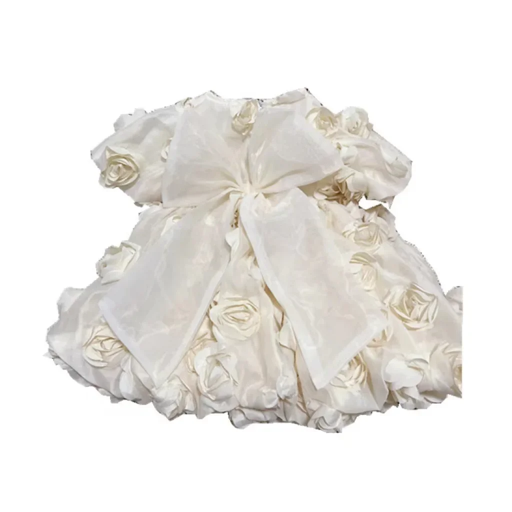 Детское летнее платье без рукавов с круглым вырезом