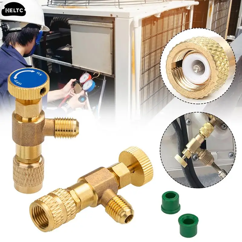

1 шт., адаптер для шланга кондиционера R410A R22 1/4