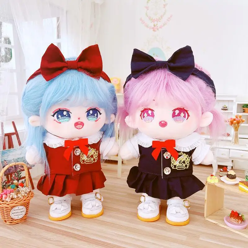 

20cm doll clothes Suit University uniforms dolls accessories for our generation Korea Kpop EXO idol change clothes Dolls gift