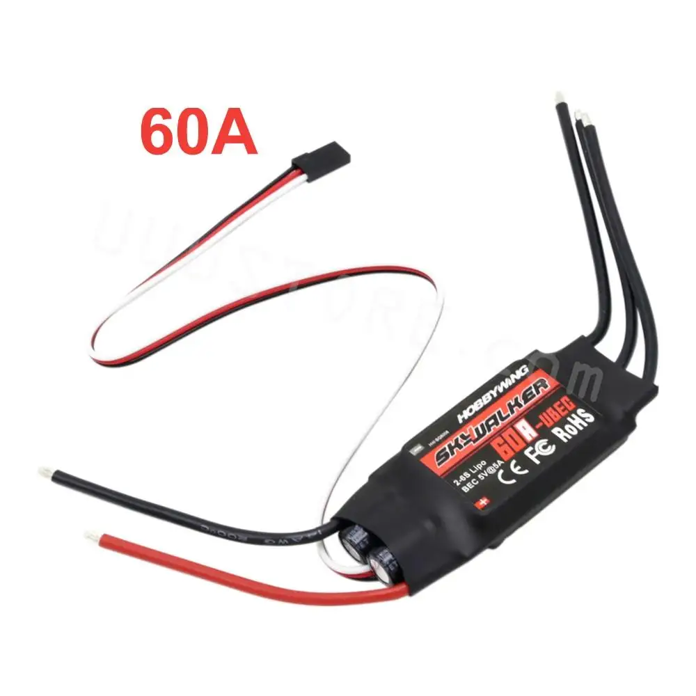 Skywalker 60A ESC бесщеточный UBEC 3A 2-6S LIPO для RC FPV квадрокоптера самолет