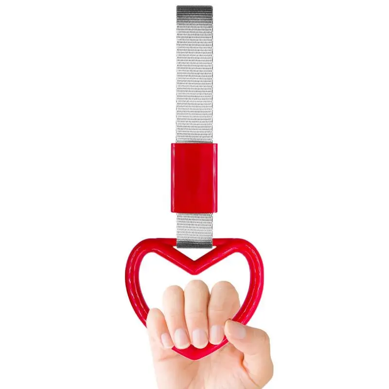 

Heart-Shaped Handle Hand Strap Drift Charm Strap Drift Warning Ring Hand Strap Handles Car For Car Warning And Car Tow Strap