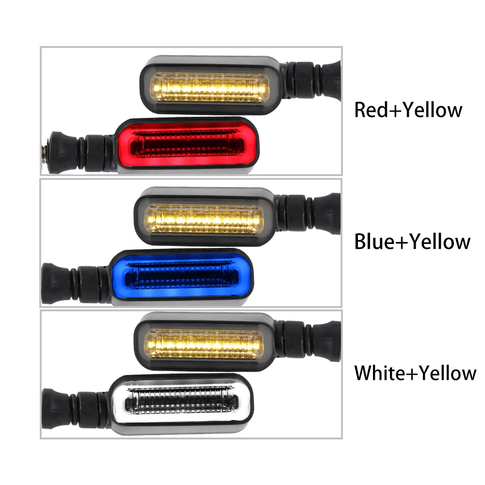 Универсальные Указатели Поворота Для Мотоцикла 2-в-1 С Задней Мигалкой 12