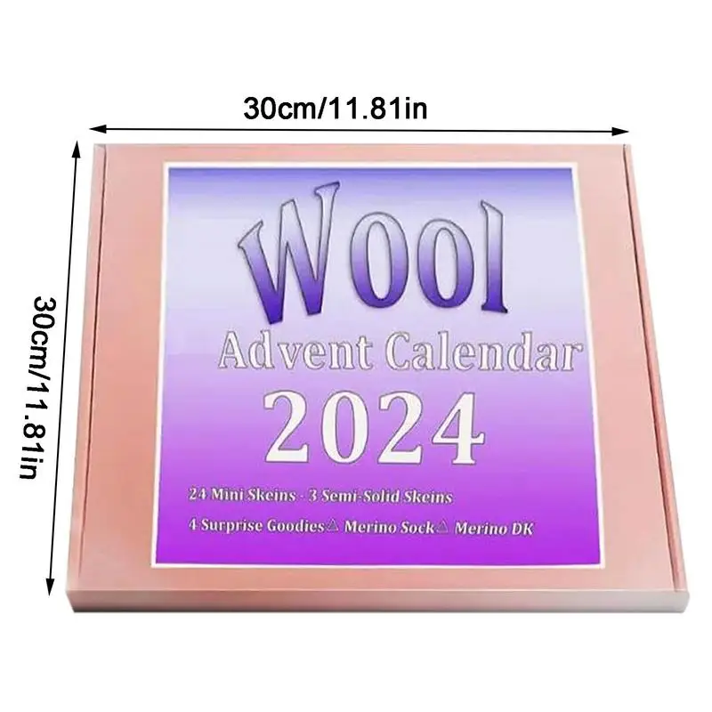 Вязание из шерсти рождественский календарь обратного отсчета изготовление