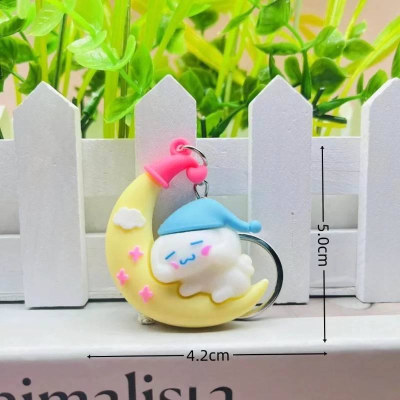 Креативный брелок с милой девушкой Луной и коричной картой Маленькая подвеска в