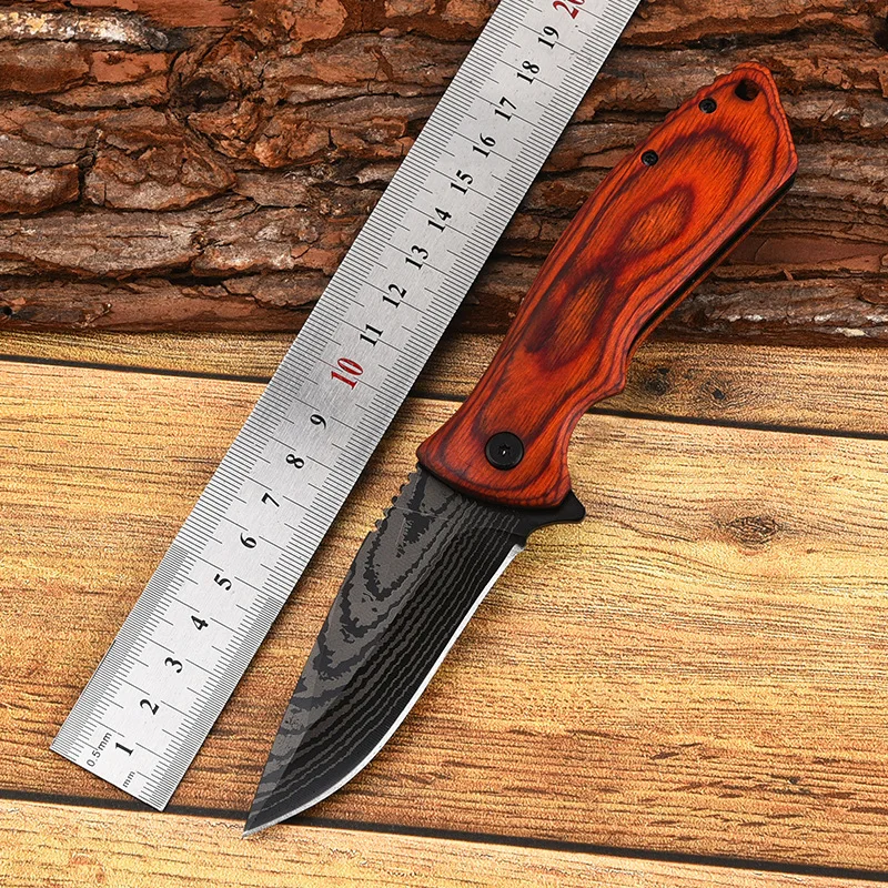 EDC 나이프 야외 다목적 접는 나이프 나무 손잡이 캠핑 생존 포켓 세이버 EDC Tool-BY81 EDC 나이프 야외 다목적 접는 나이프 나무 손잡이 캠핑 생존 포켓 세이버 EDC Tool-BY81