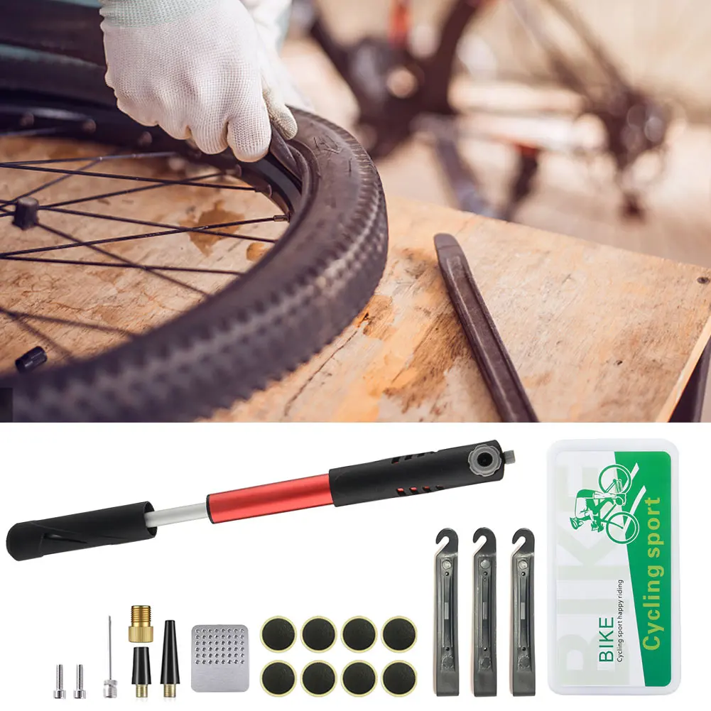 

Набор инструментов для ремонта шин, Профессиональный переносной Многофункциональный гаечный ключ с насосом и отверткой под сиденьем