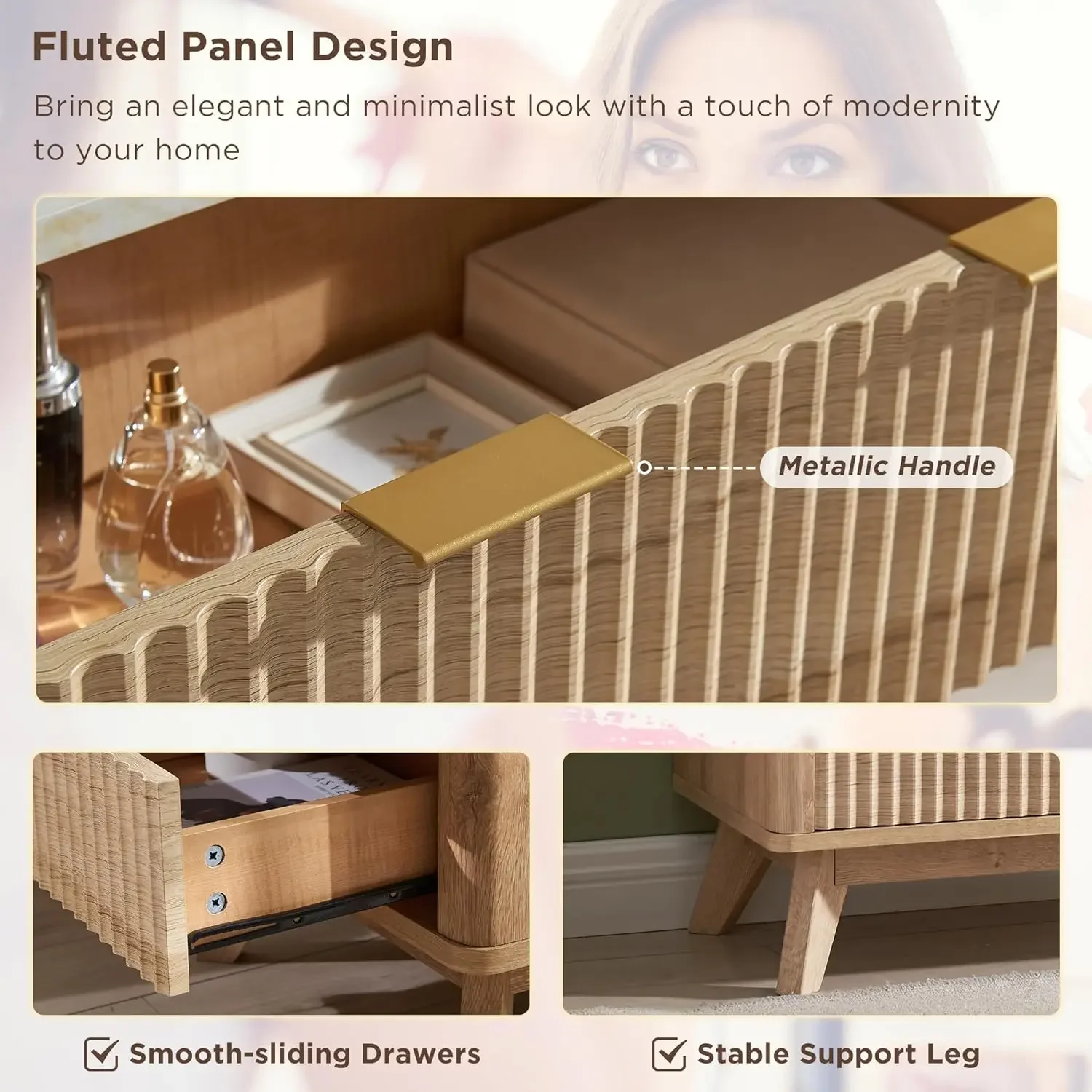 Туалетный столик для макияжа с большим зеркалом и подсветкой современный