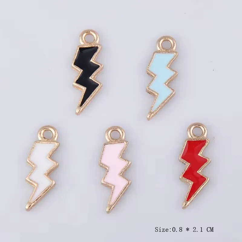 10 шт. 8x21 мм эмалированная вспышка металлический сплав висячие серьги