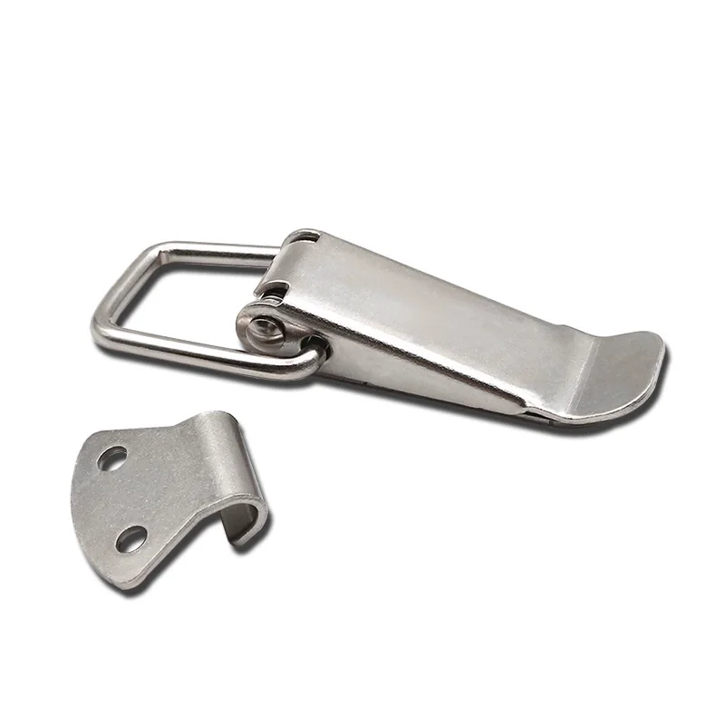 

Buckle L001 Iron Nickel Plated Buckle Cabinet Door Drawer Toolbox Padlock Duckbill Buckle Aviation Box Buckles