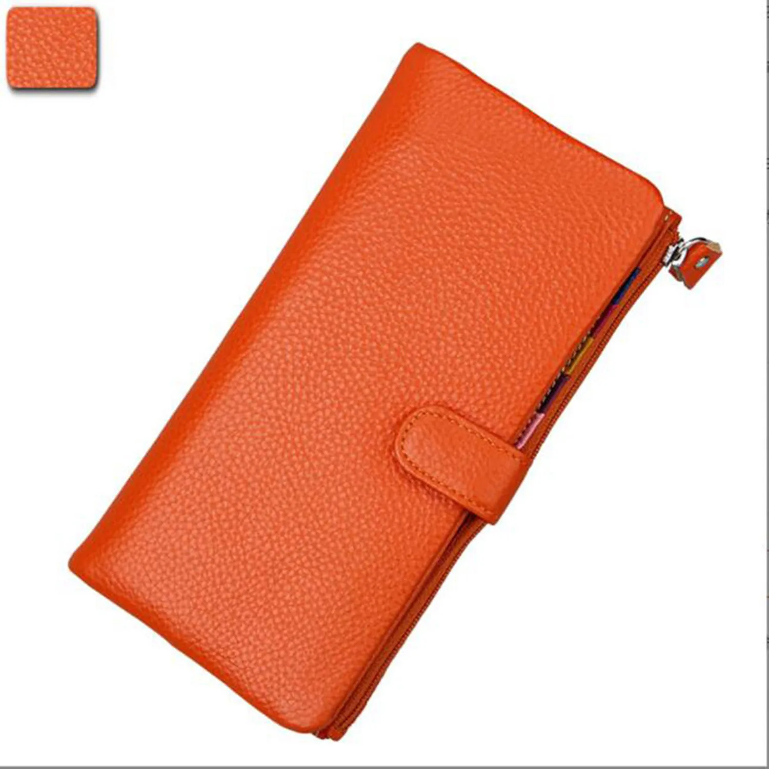 Hot Popular  candy-colored leather lady's  Wallet Large capacity multi-card  bank card holder  Mini  handbag
