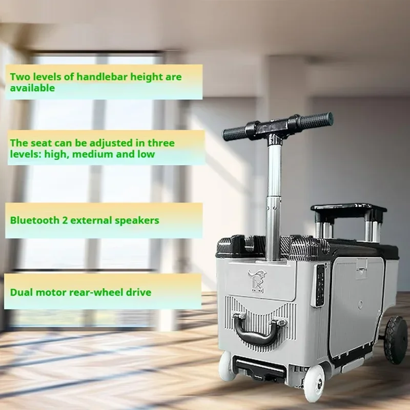 2024 New Adult Riding Suitcase Children's Smart Travel Electric Trolley Case 20 Inch Boarding