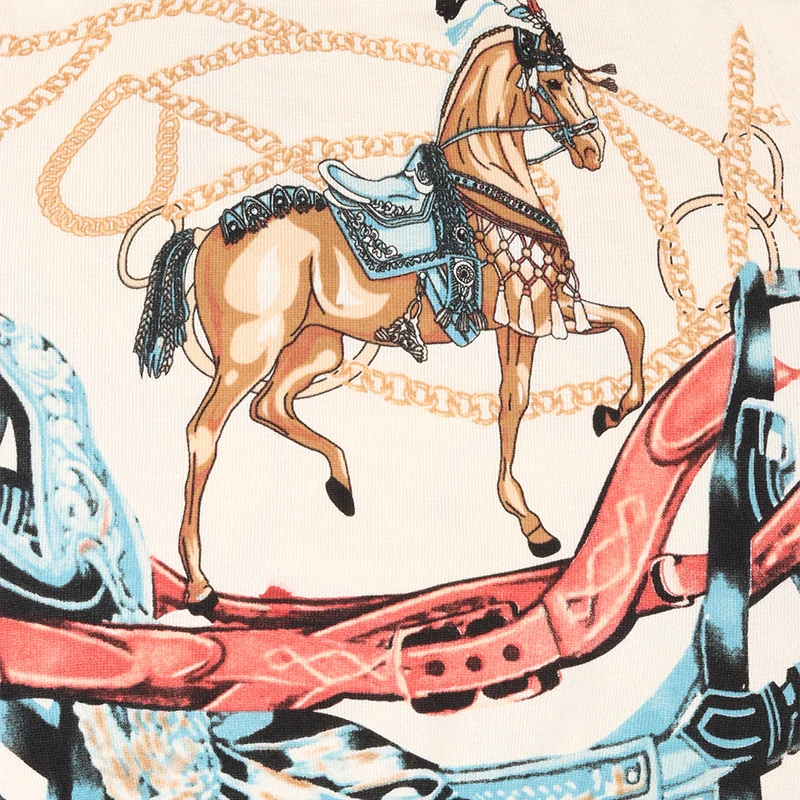 Женский винтажный свитер с принтом H Horse повседневный трикотажный пуловер топ для