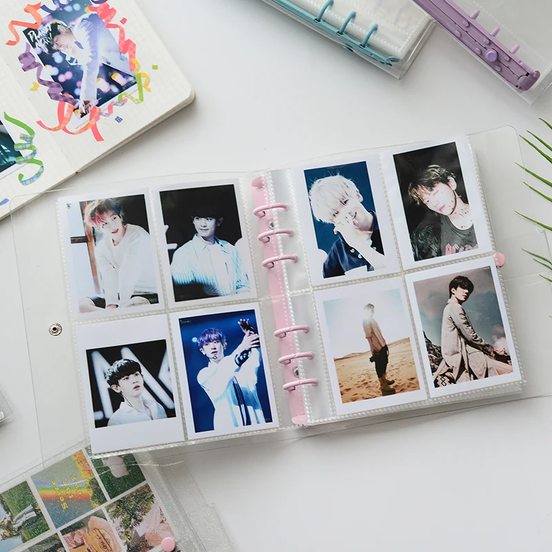 3 дюйма 200 карманов розовый клип фотоальбом книга для хранения Fujifilm Instax Mini 11 8 9 7s 50