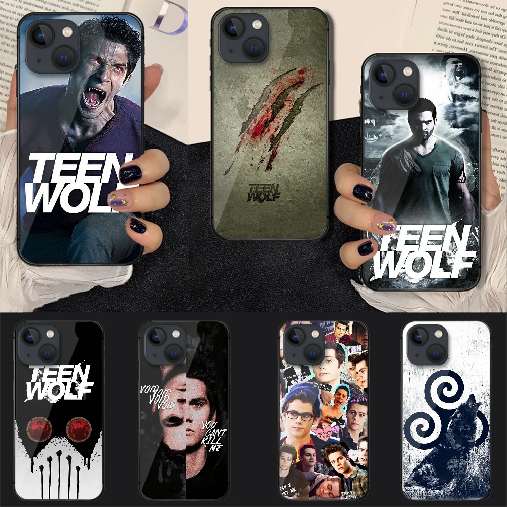 

Teen Wolf TV Tyler Posey Tempered Glass Phone Case Cover For Iphone 7 8 11 12 13 14 Pro Max Plus Mini 6s X XS XR SE Black