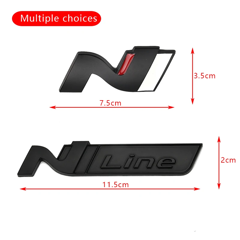 Металлическая Автомобильная наклейка N Line значок эмблема Передняя решетка для