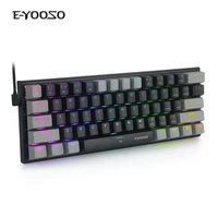 Keys Mechanical Keyboard Game Keypad RGB Backlight Type-C USB Wired Waterproof 60  Gaming Keyboard for Desktop Laptop