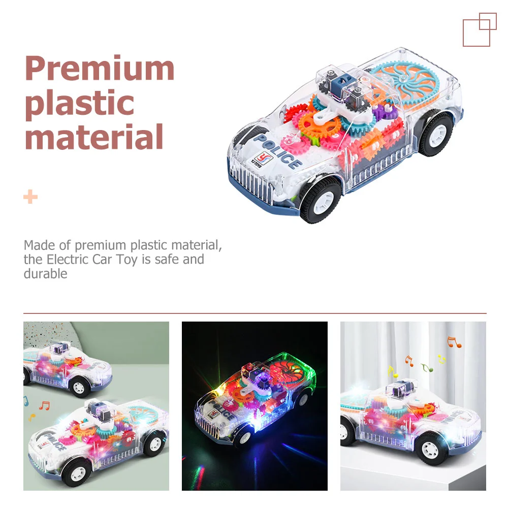 

Kids Car Toy Boys Toys Gear Gears Funny Vehicle Plastics Interesting Child Police