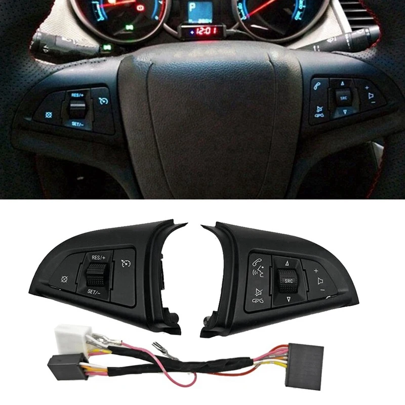 1 комплект кнопки управления на руль 96892135 96892140 с проводным жгутом для Chevrolet Cruze