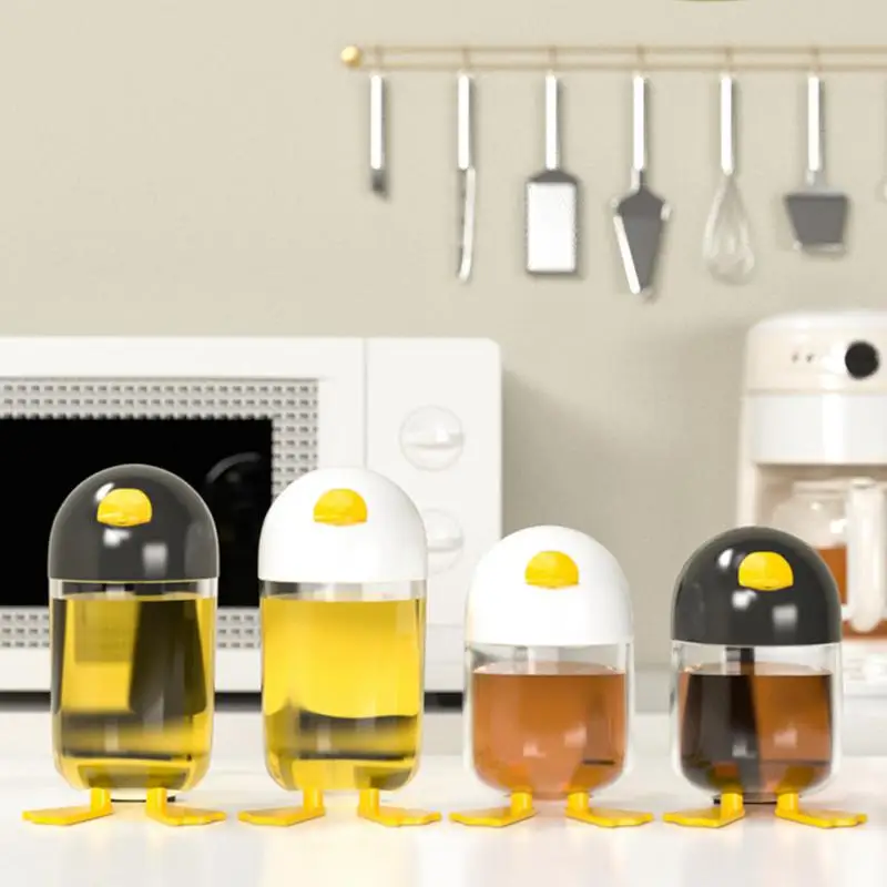 

Kitchen Oil Bottle Quantitative Oil Cruet Seasoning Bottle Cooking 650/350ml Sauce Vinegar Oil Dispenser Wholesale Cookware Cute