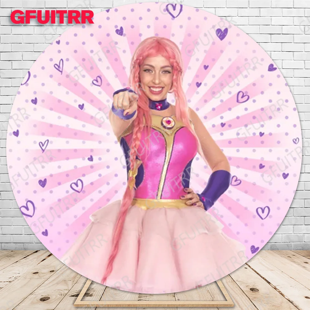 Lulii Pampin Backdrop Round Cover Kid Girl Birthday Photo Party Decoration Photography Background Baby Shower Booth Prop