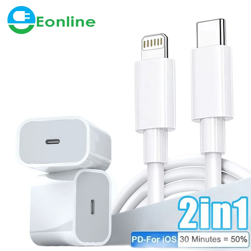 

For Apple iphone 13 20W Fast Charger For iPhone 13 12 11 Pro Max Mini SE3 X XS Quick Charger USB C To Type C Fast Charge Cable