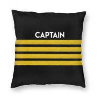 captain stripe epaulet cushion cover aviation aircraft pilot cushion cover sofa decoration 40x40cm