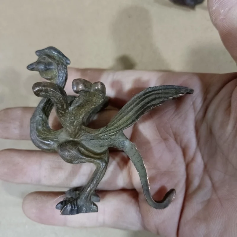 Wholesale Antique Collection Four Great Beasts Ornaments Blue Dragon White Tiger Zhuque Xuanwu Office Desktop Crafts