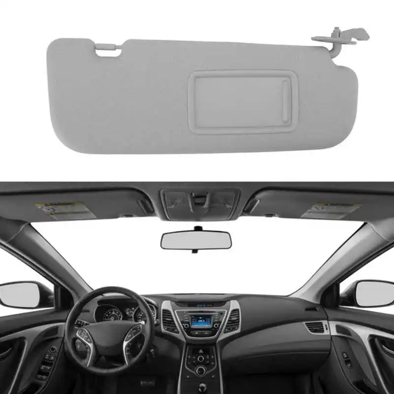 

Car Sunvisor Assy Passenger Side With Mirror Car Interior Sunshade Grey 852103X000TX Replacement For Hyundai Elantra 2011‑2015