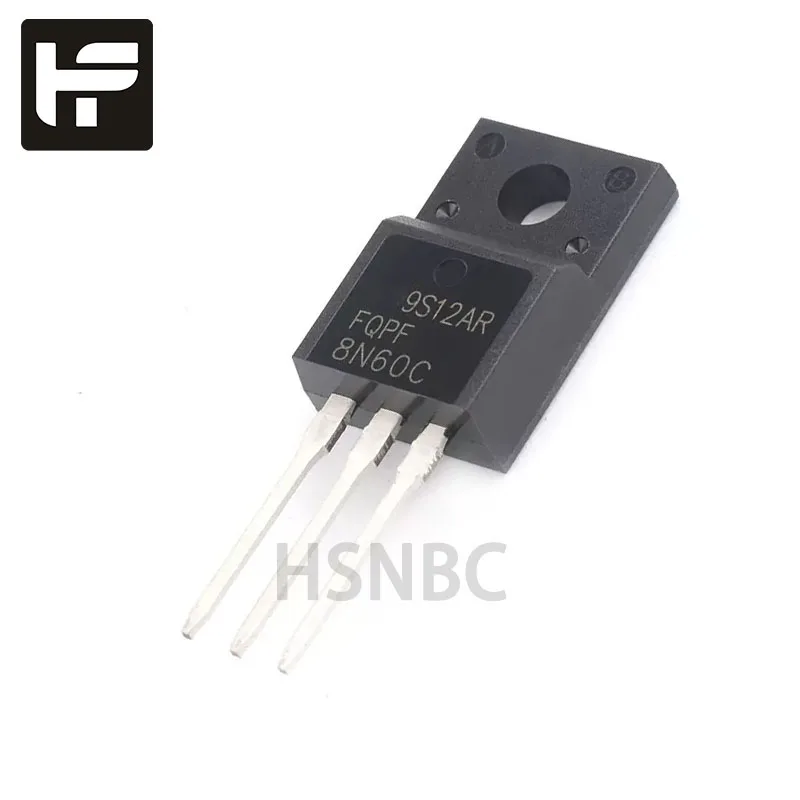 

10Pcs/Lot FQPF8N60C FQPF8N60 8N60 TO-220F 8A 600V MOS Field-effect Transistor 100% Brand New Original Stock