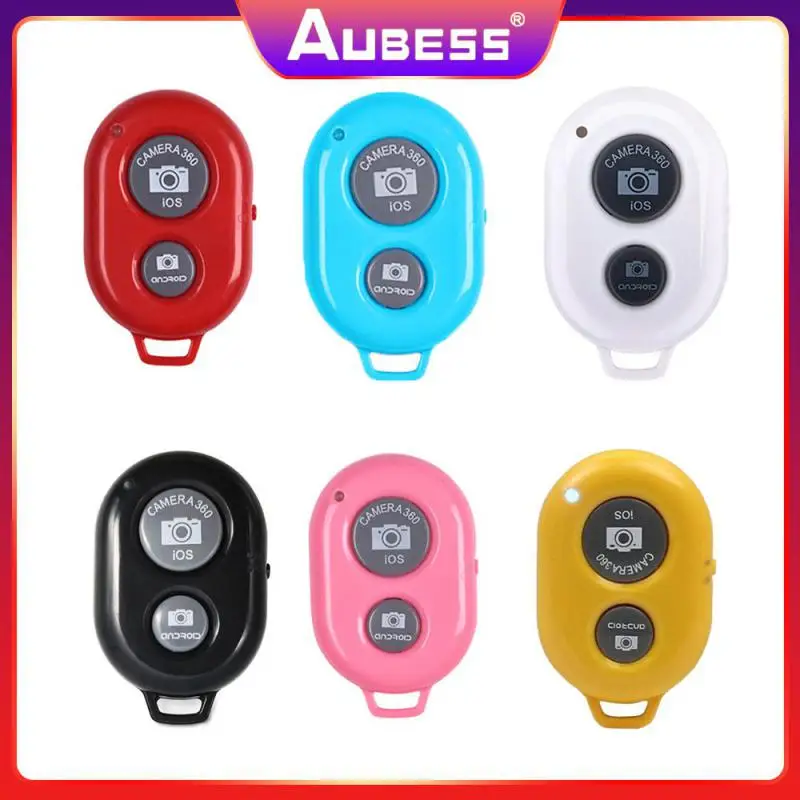 

Mini Self-timer Button Wireless Mobile Phone Controller Convenient Self Timer Mobile Shutter For Android /ios Abs 1pc