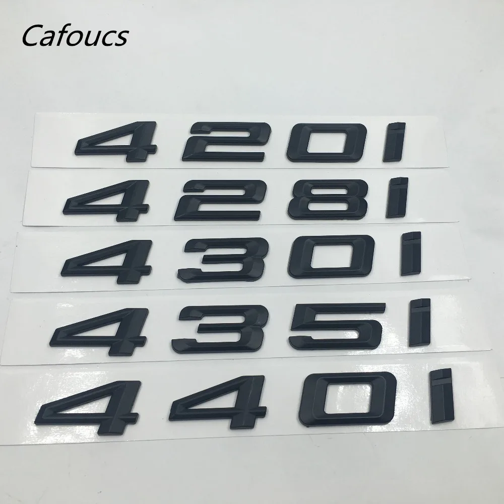 

Black ABS 420i 428i 430i 435i 440i Emblems Badges Letter Decals for BMW 4-Series F32 F33 F36 emblem